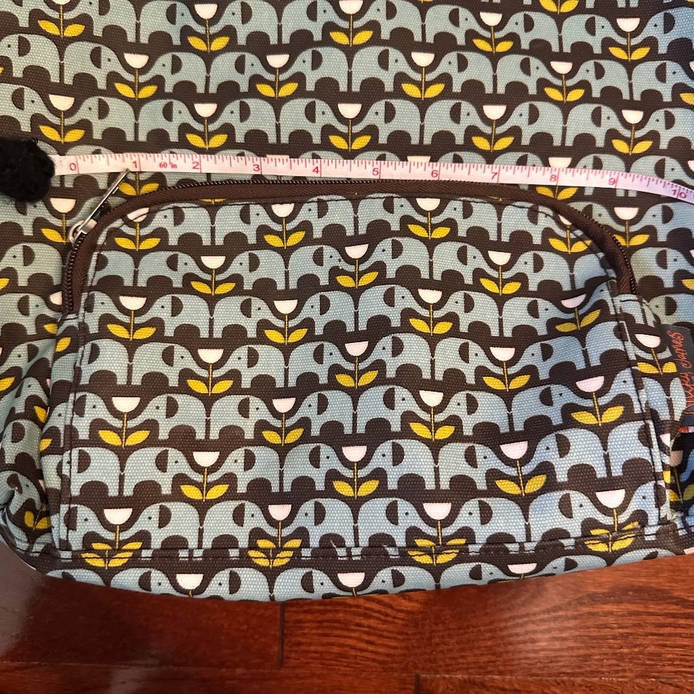 Nicky James EUC Elephant print backpack top handle purse - Picture 13 of 16